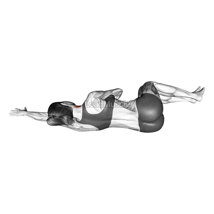 Lying Scalene Muscles Activation gif